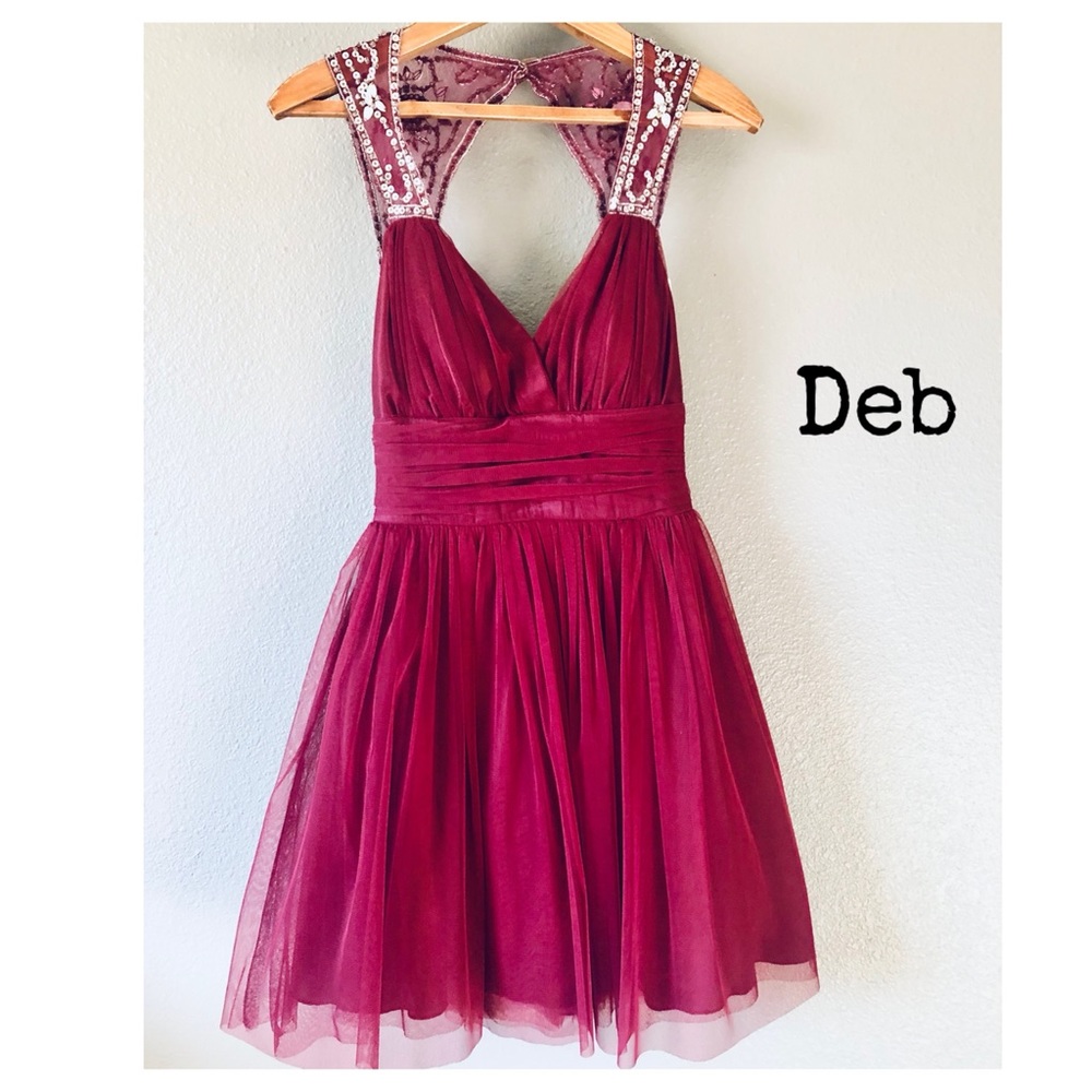 {Deb} Special occasion dress with jewel encrusted detail